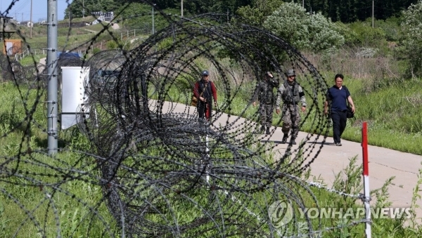 중부전선. 연합뉴스