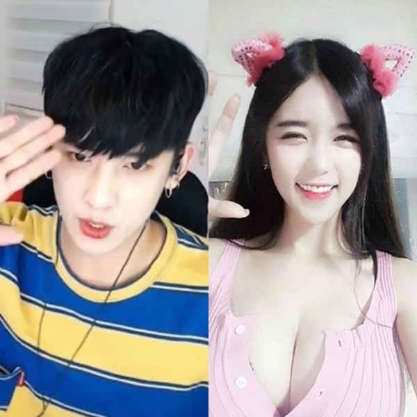 폭로전을 이어가고 있는 버뮤다 우창범(왼쪽)과 아프리카TV BJ 열매(오른쪽). 우창범 열매 인스타그램