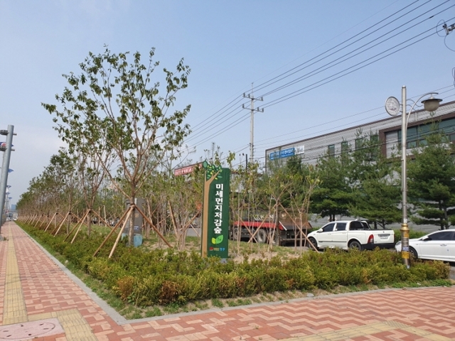 ▲ 1-2 보도자료 사진(인천 중구 미세먼지 저감숲 조성에 힘써) 조성 후