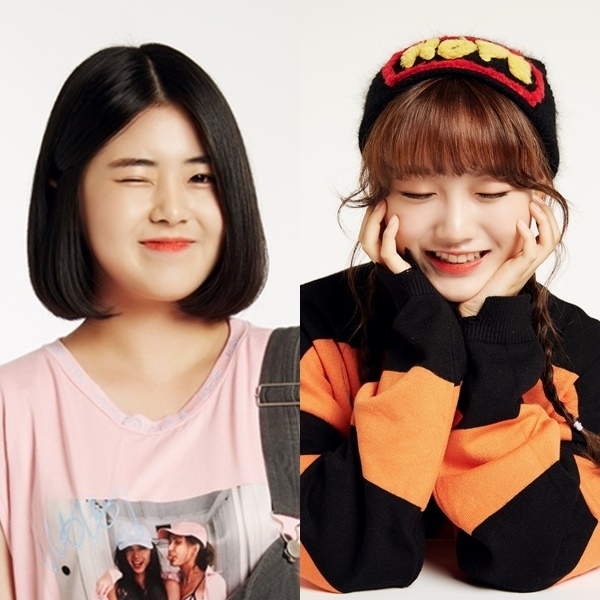 소녀주의보 구슬(왼쪽)과 샛별(오른쪽). 뿌리엔터테인먼트