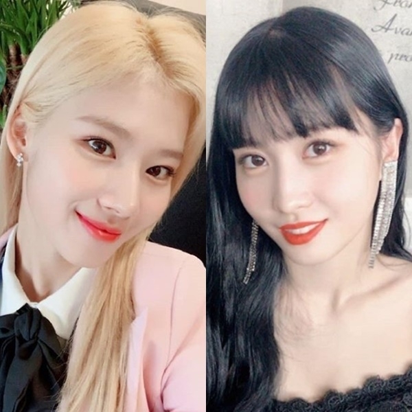 왼쪽부터 트와이스 사나와 모모. 트와이스 공식 인스타그램