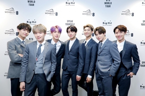 그룹 방탄소년단. 빅히트엔터테인먼트