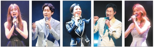 가수 윤수현, 가수 신유, 가수 장윤정, 가수 나상도, 가수 설하윤