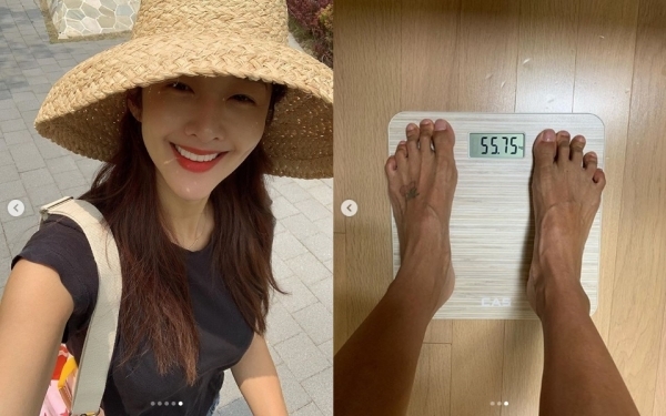 배우 김빈우가 출산 후 다이어트 근황을 공개했다. 김빈우 인스타그램