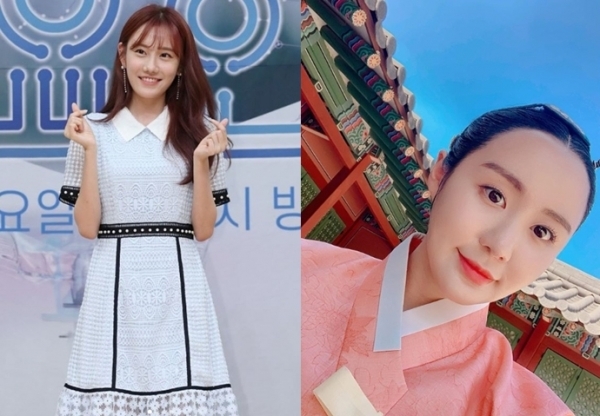 정미래(왼쪽)와 이예림. 인스타그램 캡쳐