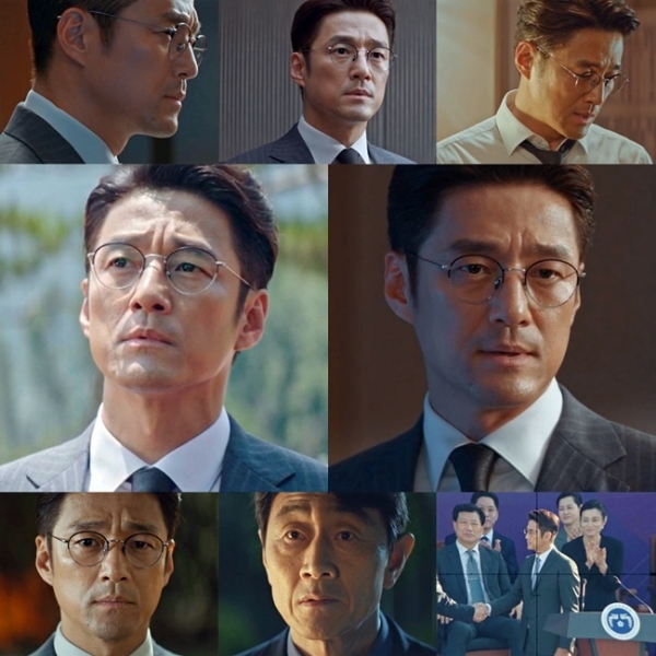 '60일, 지정생존자'에서 박무진 역으로 열연 중인 배우 지진희. tvN