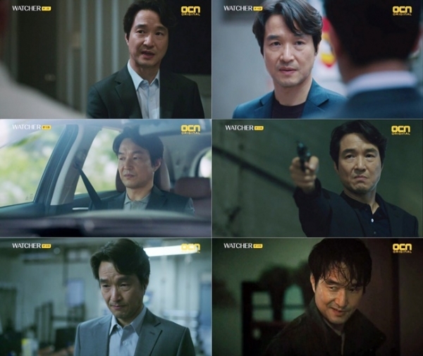 '왓쳐'에서 의혹의 중심에 선 도치광 역의 배우 한석규. OCN