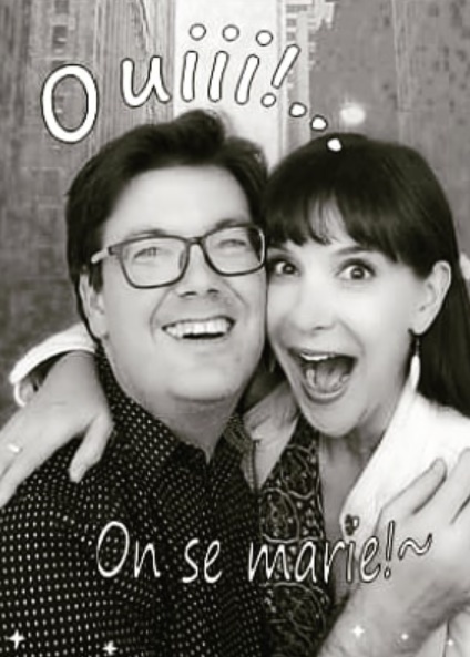 방송인 이다도시와 예비신랑. 이다도시 인스타그램