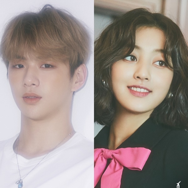가수 강다니엘(왼쪽)과 트와이스 지효. 커넥트엔터테인먼트, JYP엔터테인먼트