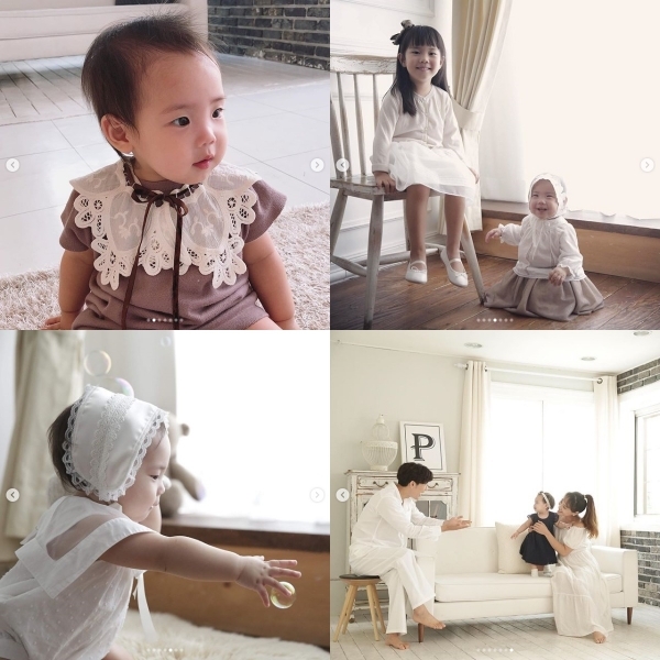 유진이 둘째 딸 로린의 돌 사진을 공개했다. 유진 인스타그램