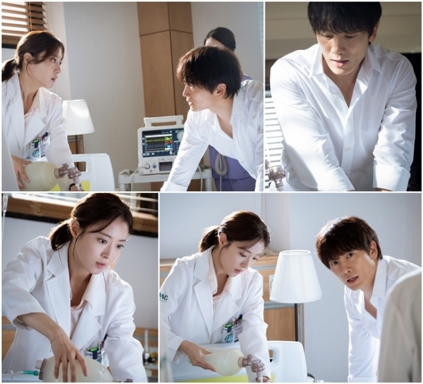 '의사 요한' 지성 이세영 촬영 현장 스틸. SBS