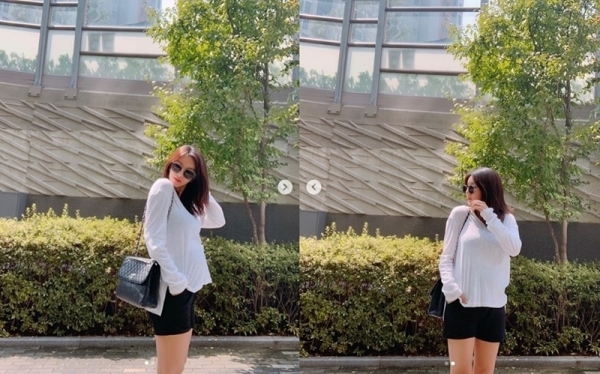 애프터스쿨 출신 가수 정아가 만삭 근황을 공개했다. 정아 인스타그램