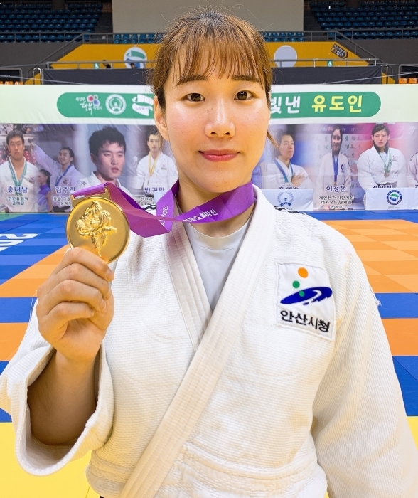 ▲ 여자 70㎏급 우승자 정혜진(안산시청).