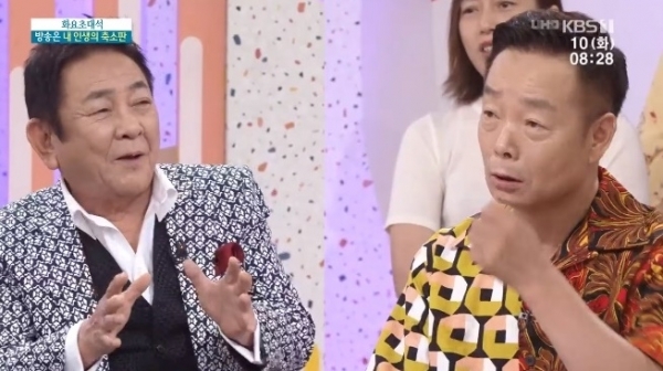 '아침마당'에 출연한 방송인 허참. KBS1