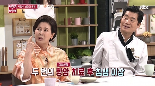 '냉장고를 부탁해'에 출연해 과거 항암치료 경험담을 털어놓은 배우 박정수. JTBC