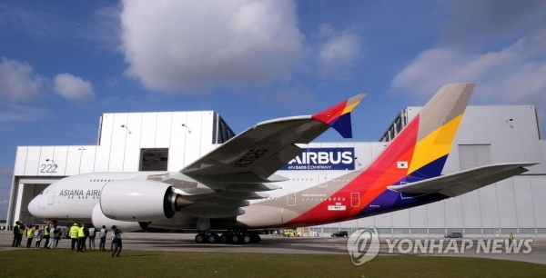 아시아나항공 A380 여객기[연합뉴스 자료사진]