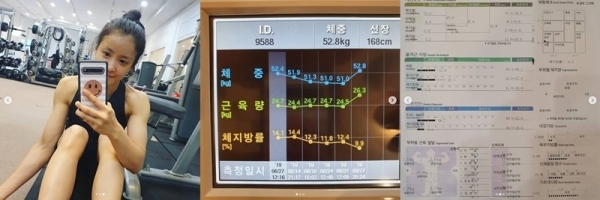 배우 이시영이 몸무게를 공개했다. 이시영 인스타그램