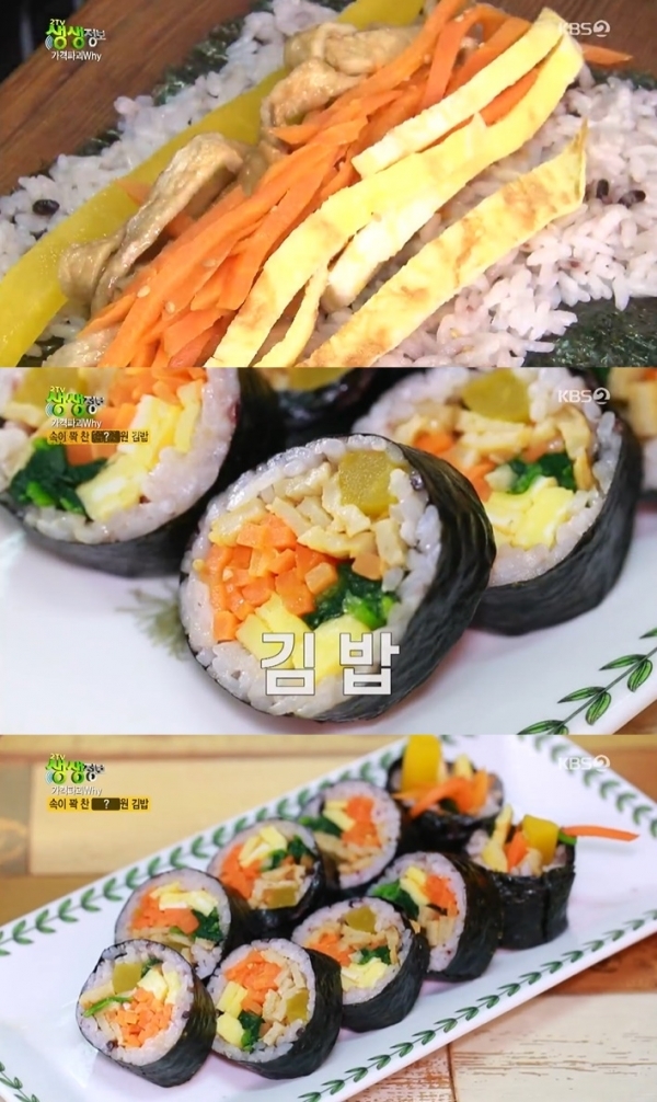 '생생정보'에서는 '가격파괴Why' 코너를 통해 1,000원짜리 김밥이 소개됐다. 방송 캡처