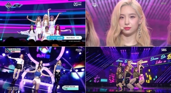 음악방송 출연으로 데뷔 첫 주 일정을 마친 신예 걸그룹 ANS. Mnet, KBS, MBC, SBS