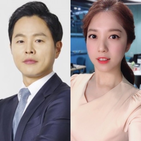 SBS 김현우 앵커와 이여진 기상캐스터. SBS, 인스타그램
