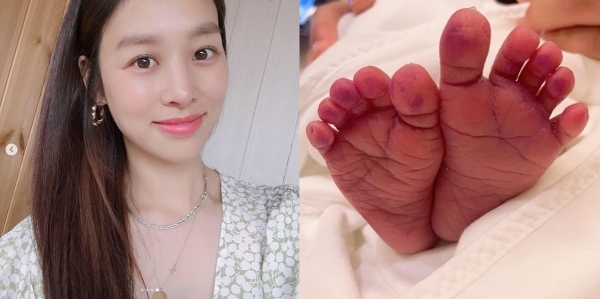 배우 장신영이 둘째 출산 소식을 전했다. 장신영 인스타그램