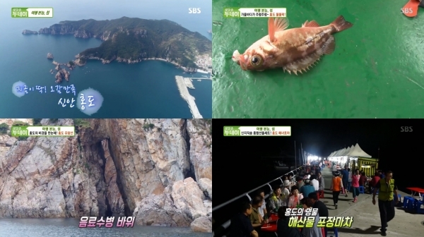 '생방송 투데이'에서는 '여행본능, 섬' 코너를 통해 홍도가 소개됐다. 방송 캡처