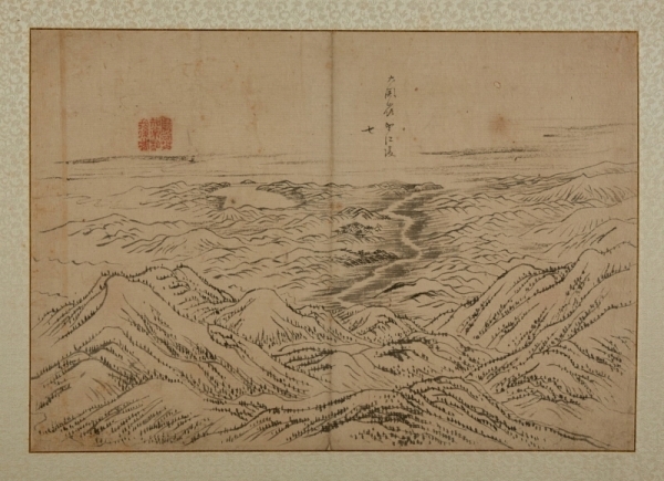 단원 김홍도, 대관령, 18세기, 종이에 수묵담채, 29.7x41.7cm, 안산시(성호기념관) 소장