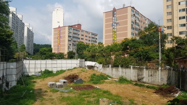 상현동 오피스텔 공사현장 전경