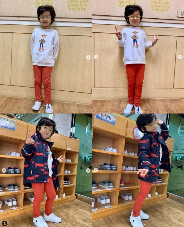 가수 강원래 김송 부부가 아들 사진을 공개됐다. 김송 인스타그램