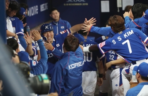 7일 오후 서울 구로구 고척스카이돔에서 열린 2019 WBSC 프리미어12 예선라운드 C조 한국과 캐나다의 경기. 연합뉴스