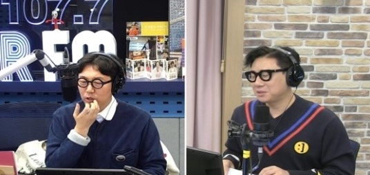 '김영철의 파워 FM'에 출연한 방송인 이상민(오른쪽). SBS 보이는 라디오
