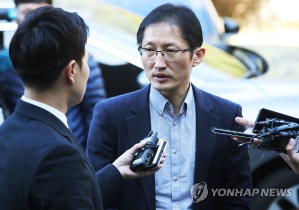 질문에 답하는 박준영 변호사. 연합뉴스