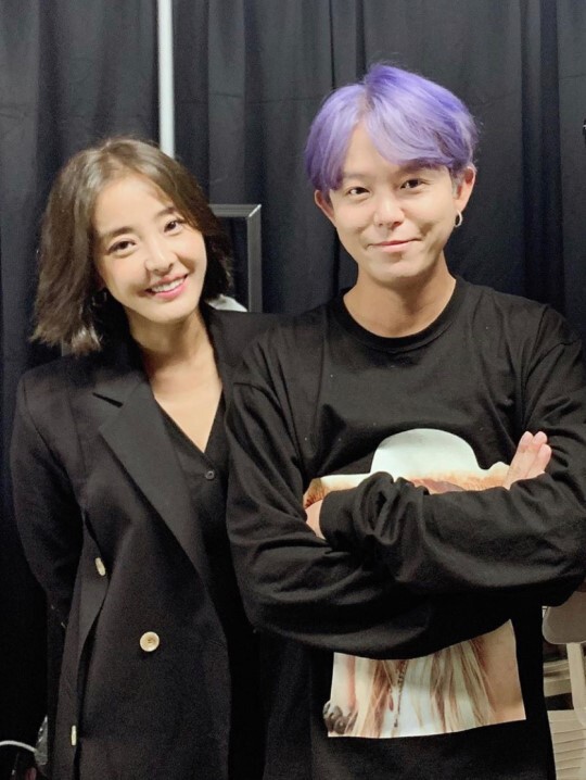 배우 박은혜와 가수 토니안. 인스타그램