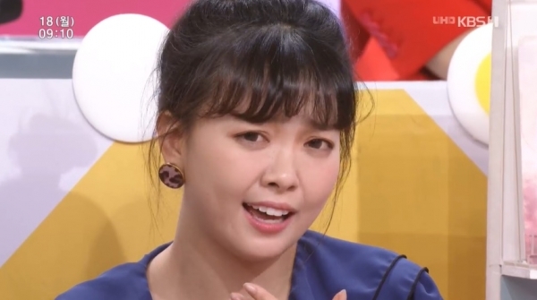 '아침마당'에 출연한 가수 요요미. KBS1