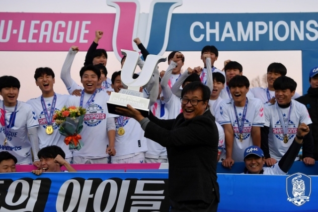 ▲ U리그 왕중왕전에서 우승한 중앙대(2).대한축구협회 제공