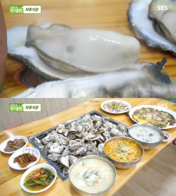 '생방송 투데이'에서는 '자족식당' 코너를 통해 노상 굴집이 소개됐다. 방송 캡처