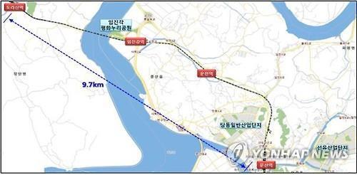 문산역∼도라산역 전철화 사업구간. 연합뉴스