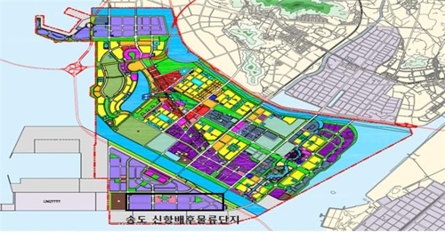 인천 신항 배후단지 위치도. 인천경제자유구역청 제공.