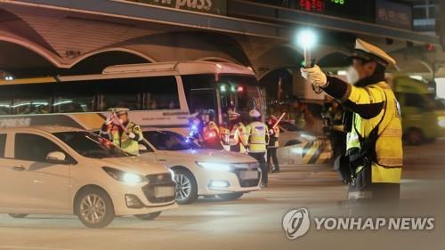 음주단속[연합뉴스 자료사진]