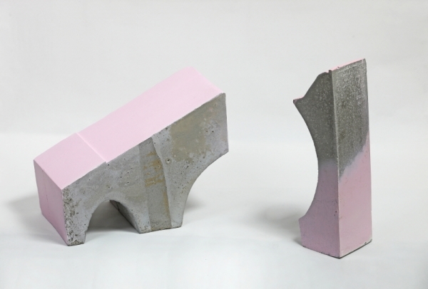 이혜선-T2, variable installation, paint on concrete, 2019