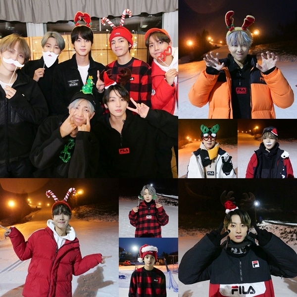 그룹 방탄소년단이 25일 크리스마스를 맞아 깜짝 인사를 전했다. BTS 공식 페이스북