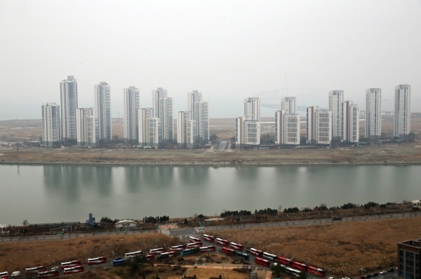 인천 송도국제도시 6공구 전경