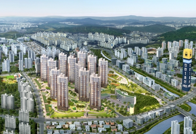 ▲ [첨부이미지 01] 검단파라곤 센트럴파크 조감도