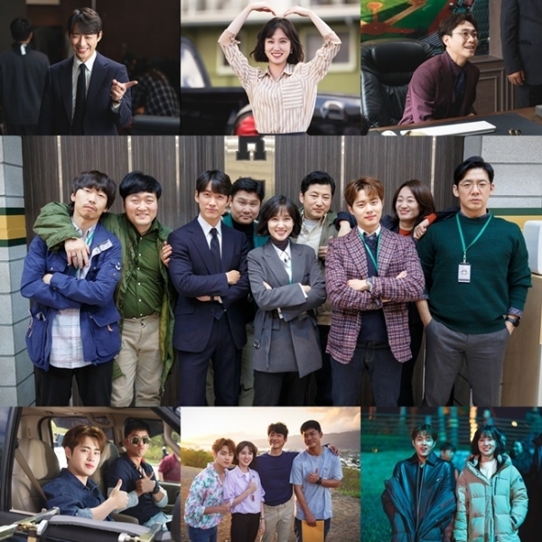 '스토브리그'의 남궁민 박은빈 오정세 조병규가 새해 인사를 전하고 있다. SBS