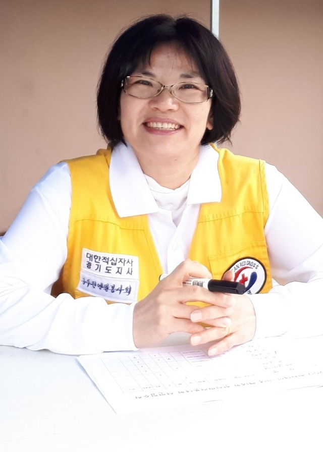 ▲ 홍미선 대한적십자사 엔젤봉사회 동두천시협의회장  2