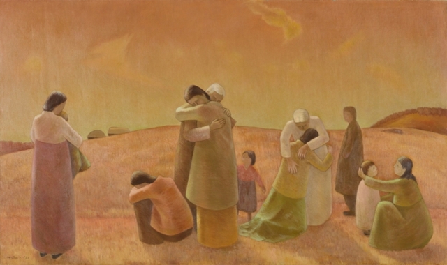 ▲ 《광장》2부_전선택, 환향, 1981, 캔버스에 유채, 136x230cm, 국립현대미술관 소장