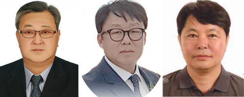 기호 1번 김영훈 후보, 기호 2번 김종길 후보, 기호 3번 이임섭 후보