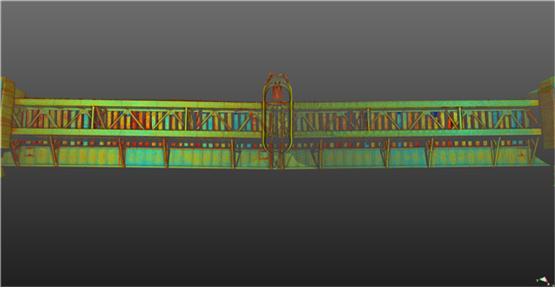 3차원 스캔 측량과 드론영상을 결합한 철도교량 3D 실측도. 철도연 제공