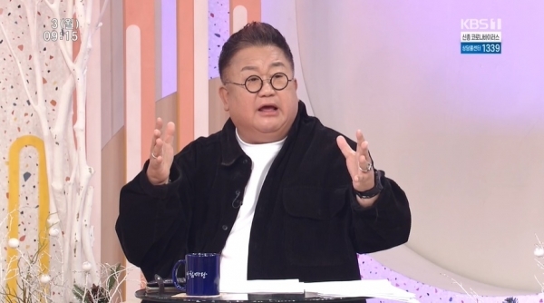 '아침마당'에 출연한 개그맨 이용식. KBS1