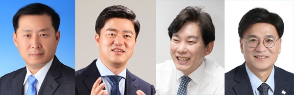 ▲ 김준현(민.을구 당협위원장), 박상혁변호사, 박진영(민), 이회수(민), 정책위 부의장)*왼쪽부터